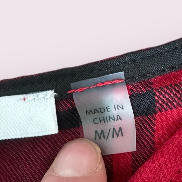 Women’s Dex Red And Black Plaid Spaghetti Strap Dress Size Medium - Picture 6 of 10